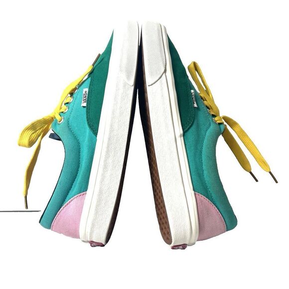 Vans Customs Old Skool Skate Shoes Multicolor Canvas Women's 8.5 Sneaker Low Top - Picture 4 of 11